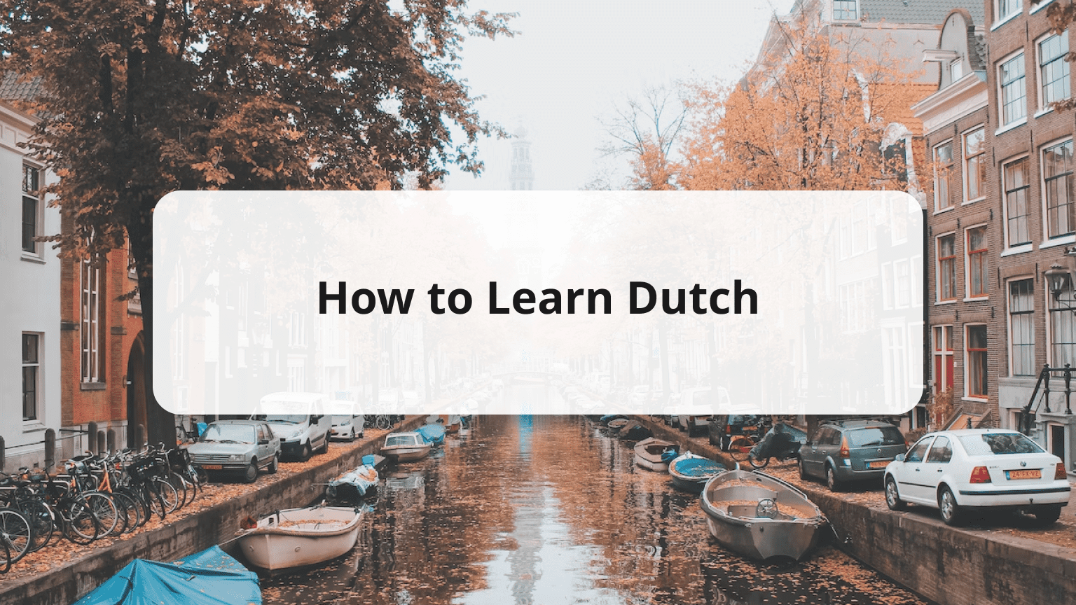 how to learn dutch